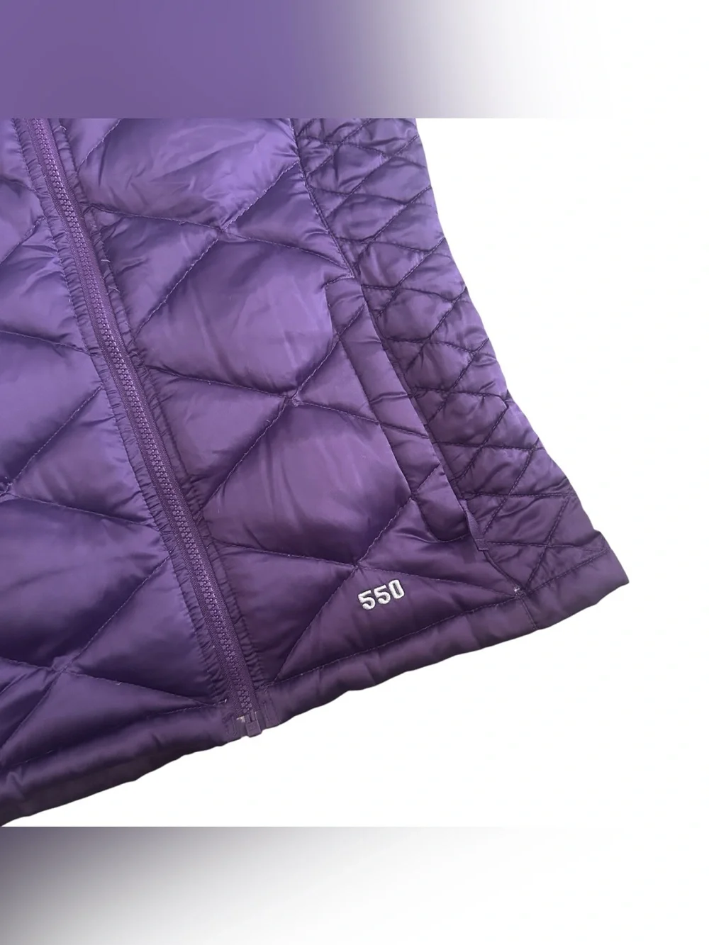 The North Face‎ Goose Down 550 Purple Puffer Vest Youth Girl 14/16
